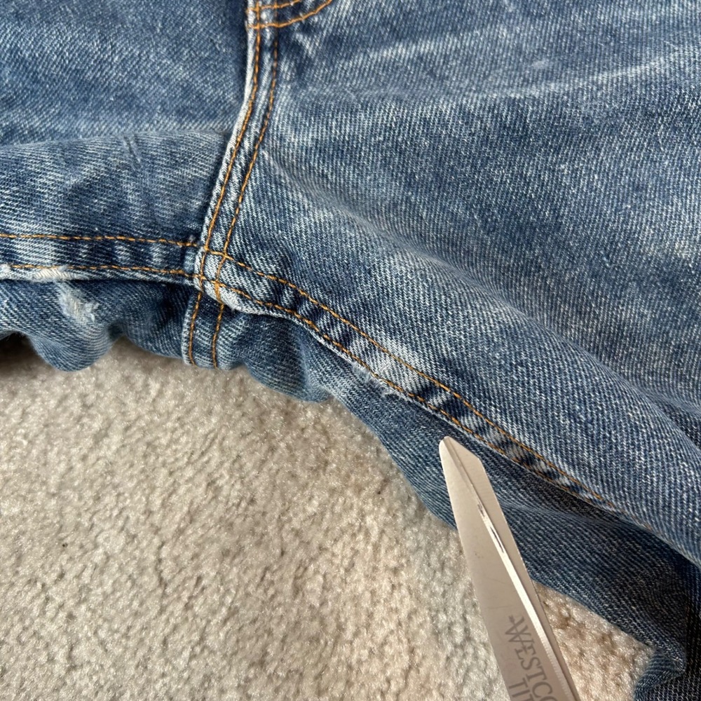 Vintage 90s Levis 550 Relaxed Fit Jeans Kids 3 JR L Blue High Rise Made In USA - Picture 9 of 16